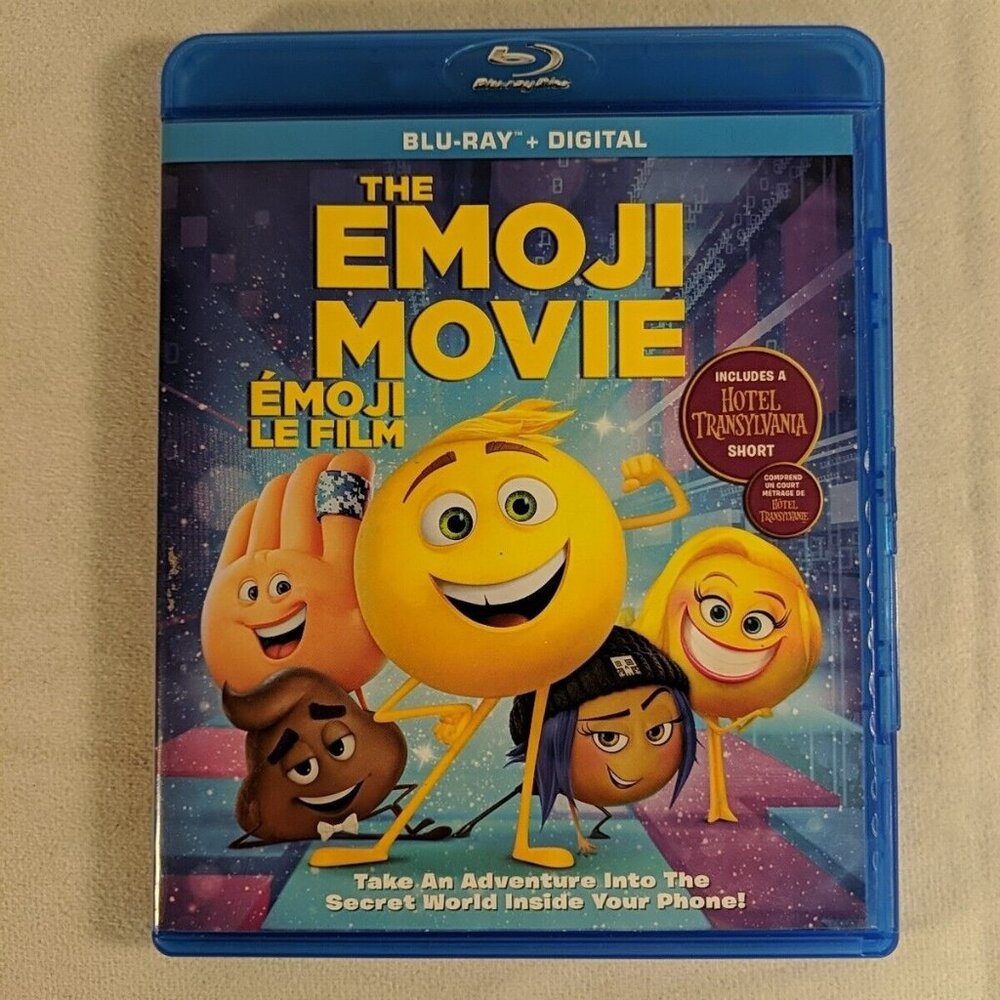 Blu Ray The Emoji Movie TESTED WORKING with case disc Rated G